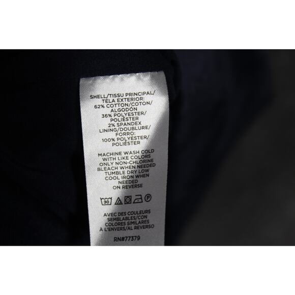 ANN TAYLOR THE CROSBY BLAZER VELOUR VELVET BLUE SIZE 10P PETITE - Picture 4 of 5